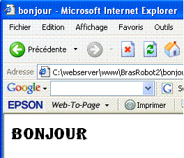 apercu de bonjour