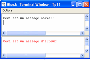 System.out ou System.err