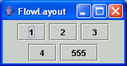 Exemple de FlowLayout